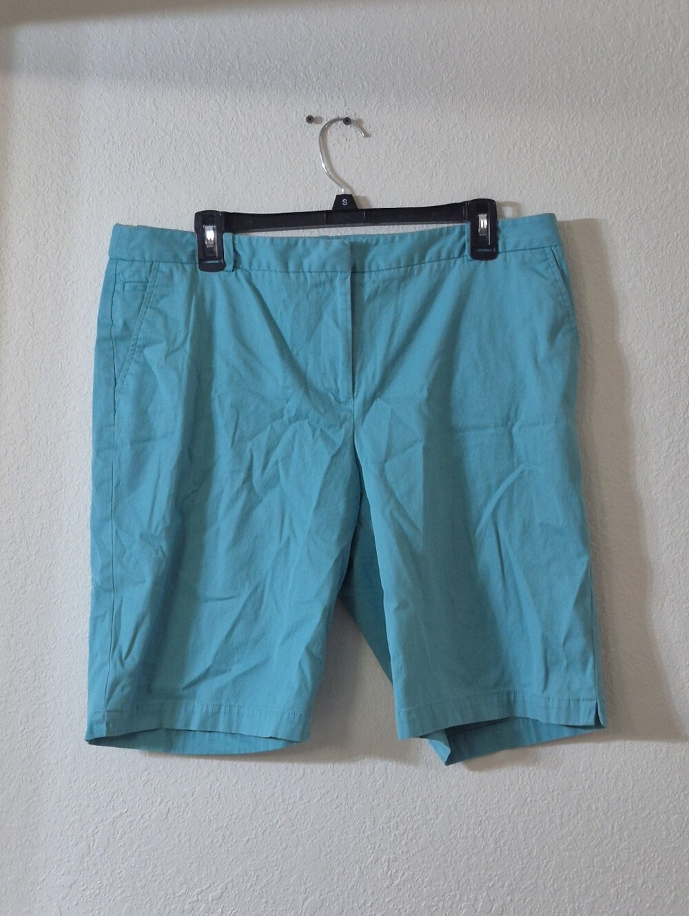 Talbots Turquoise Flat-Front Women's Shorts